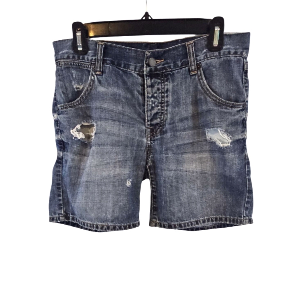 3/$25 London Jeans Size 2 Distressed Blue Denim Shorts